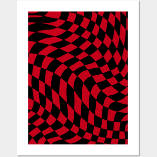 Warped Checkerboard Posters and Art